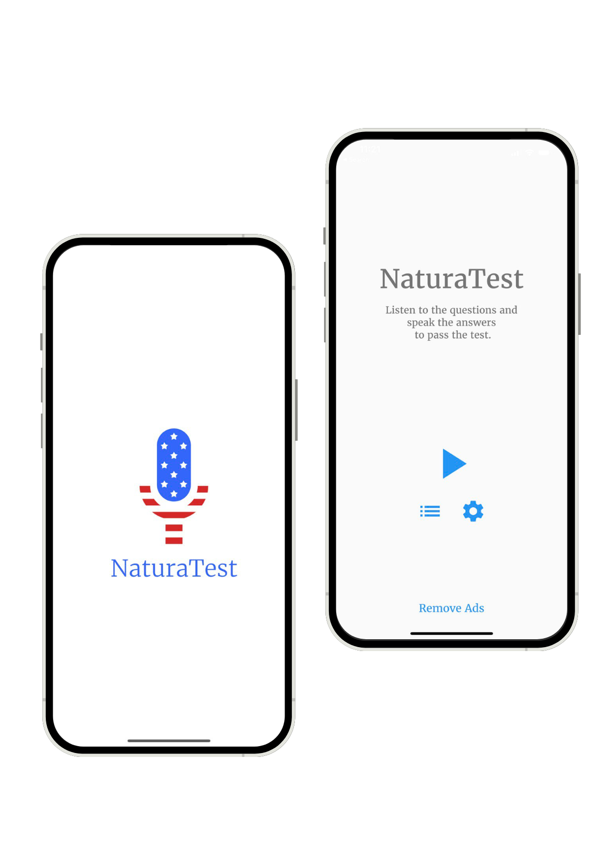 NaturaTest app - US Civics Test w/Voice Recognition